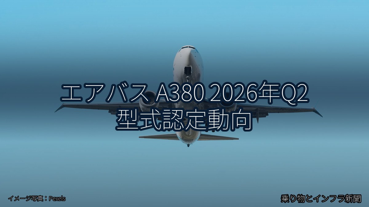 エアバス A380 2026年Q2 型式認定動向（乗り物とインフラ新聞）