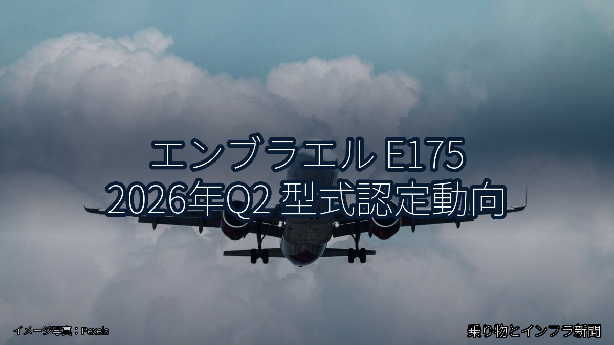エンブラエル E175 2026年Q2 型式認定動向（乗り物とインフラ新聞）
