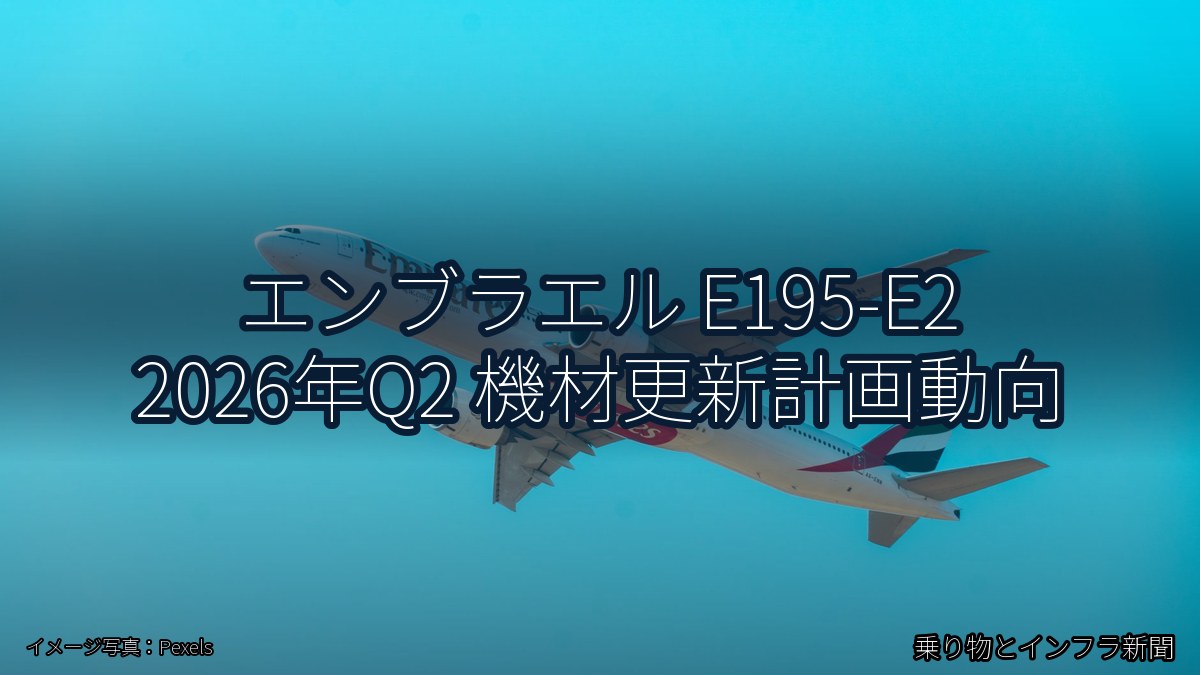 エンブラエル E195-E2 2026年Q2 機材更新計画動向(乗り物とインフラ新聞)