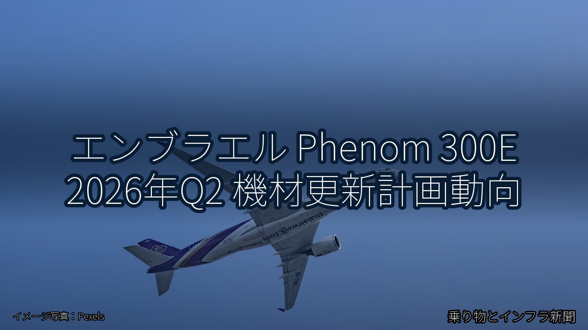 エンブラエル Phenom 300E 2026年Q2 機材更新計画動向（乗り物とインフラ新聞）
