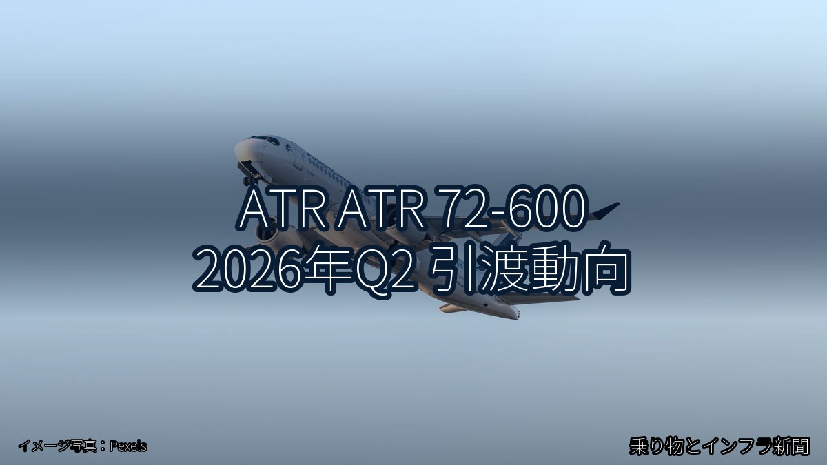 ATR ATR 72-600 2026年Q2 引渡動向(乗り物とインフラ新聞)