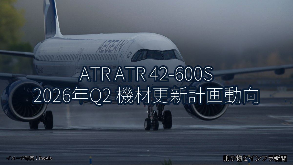 ATR ATR 42-600S 2026年Q2 機材更新計画動向（乗り物とインフラ新聞）