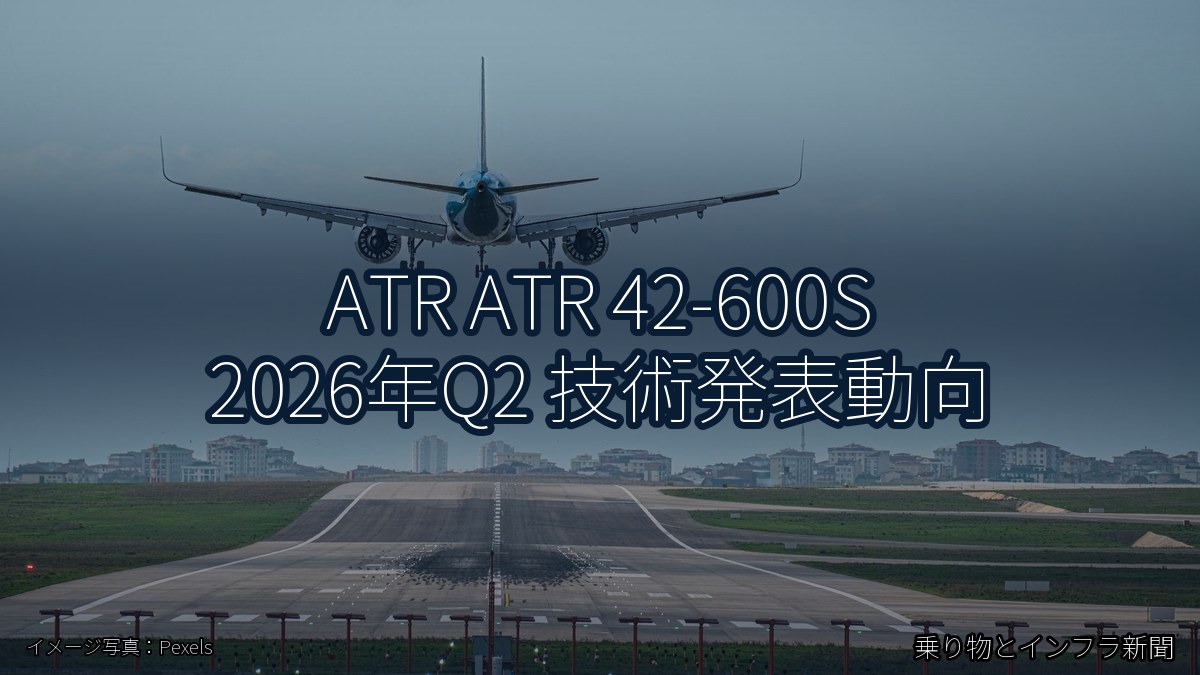ATR ATR 42-600S 2026年Q2 技術発表動向(乗り物とインフラ新聞)