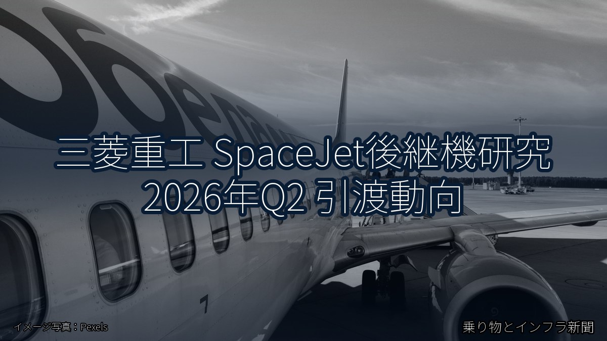 三菱重工 SpaceJet後継機研究 2026年Q2 引渡動向（乗り物とインフラ新聞）