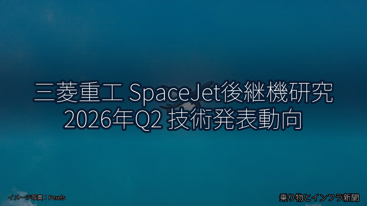 三菱重工 SpaceJet後継機研究 2026年Q2 技術発表動向(乗り物とインフラ新聞)