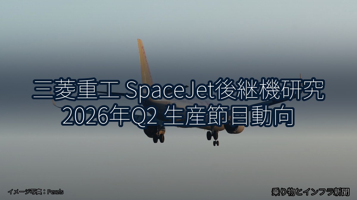 三菱重工 SpaceJet後継機研究 2026年Q2 生産節目動向（乗り物とインフラ新聞）