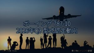 ボーイング 787-10 2026年Q3 型式認定動向（乗り物とインフラ新聞）