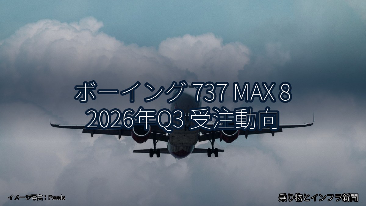 ボーイング 737 MAX 8 2026年Q3 受注動向（乗り物とインフラ新聞）