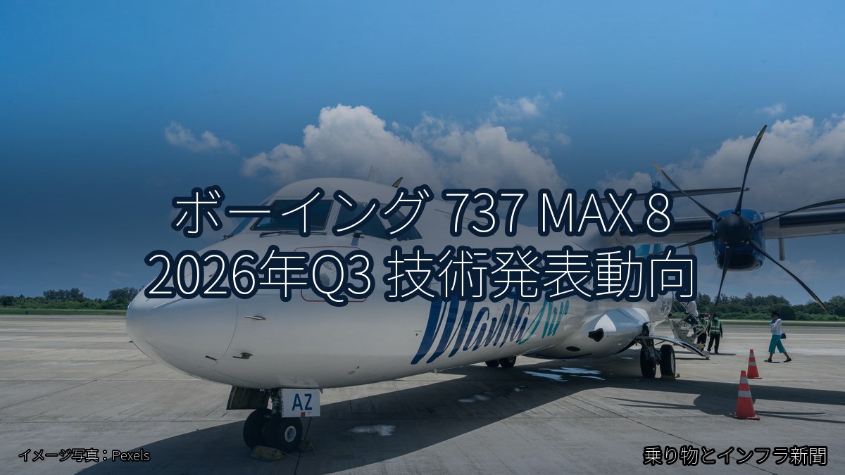 ボーイング 737 MAX 8 2026年Q3 技術発表動向（乗り物とインフラ新聞）