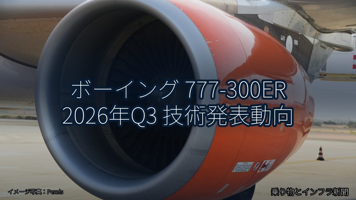 ボーイング 777-300ER 2026年Q3 技術発表動向（乗り物とインフラ新聞）