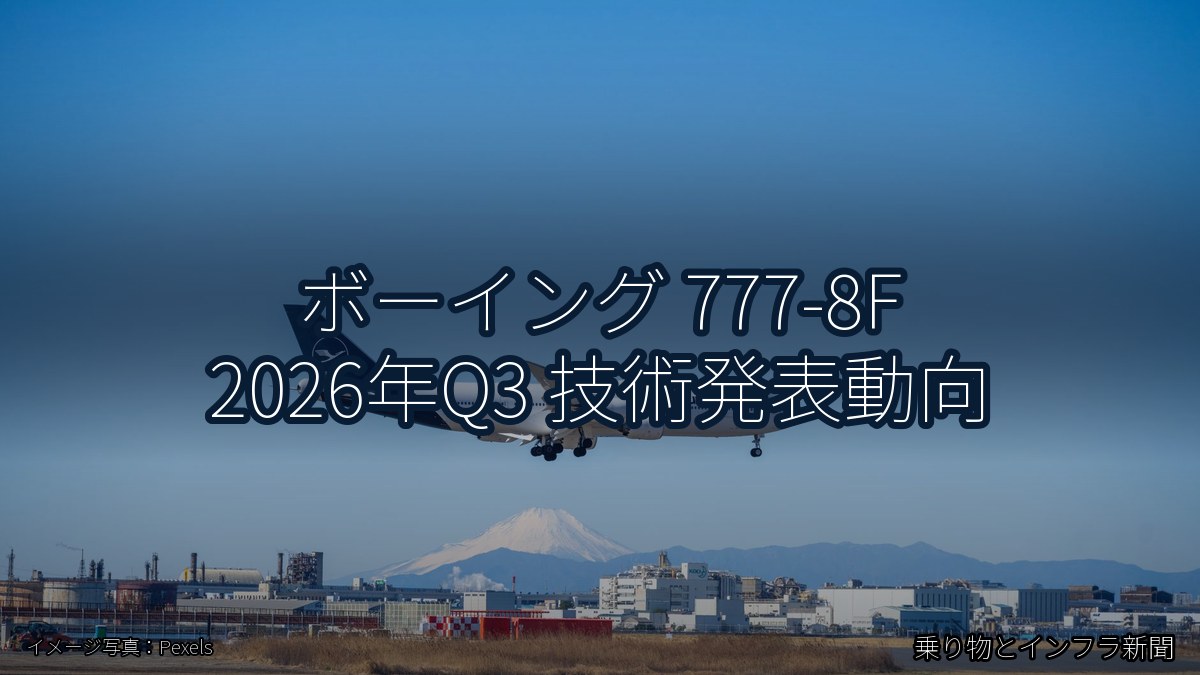 ボーイング 777-8F 2026年Q3 技術発表動向(乗り物とインフラ新聞)