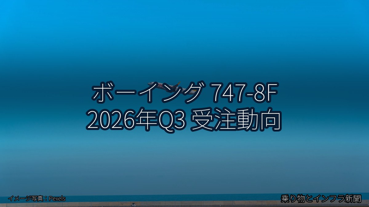 ボーイング 747-8F 2026年Q3 受注動向（乗り物とインフラ新聞）