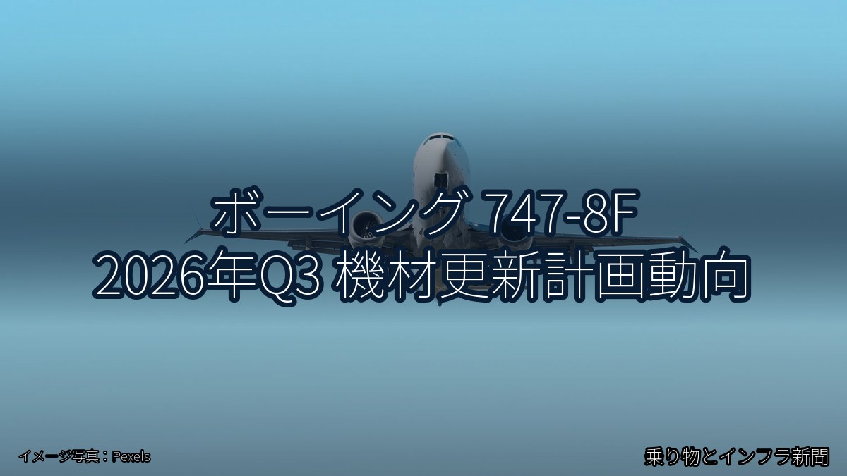 ボーイング 747-8F 2026年Q3 機材更新計画動向（乗り物とインフラ新聞）