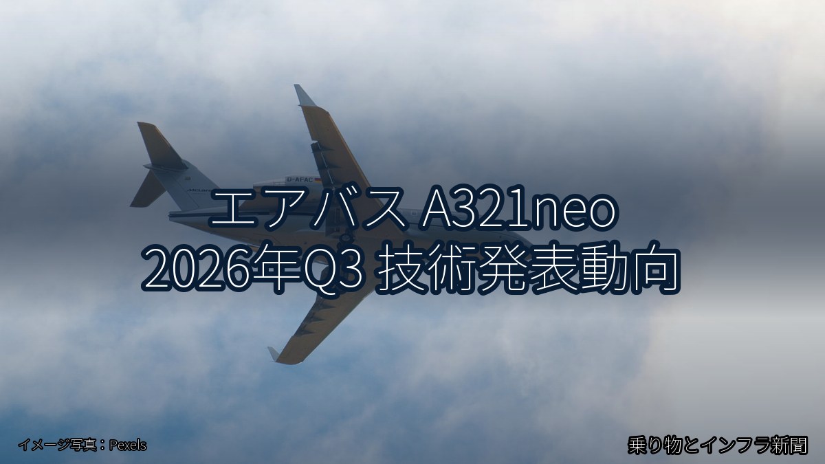 エアバス A321neo 2026年Q3 技術発表動向（乗り物とインフラ新聞）