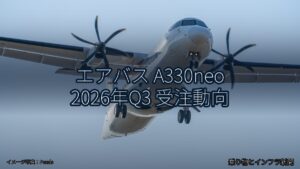 エアバス A330neo 2026年Q3 受注動向（乗り物とインフラ新聞）