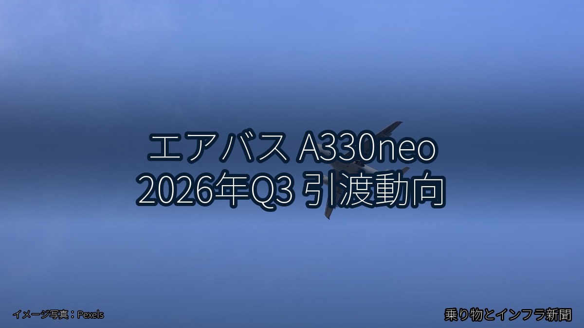 エアバス A330neo 2026年Q3 引渡動向(乗り物とインフラ新聞)