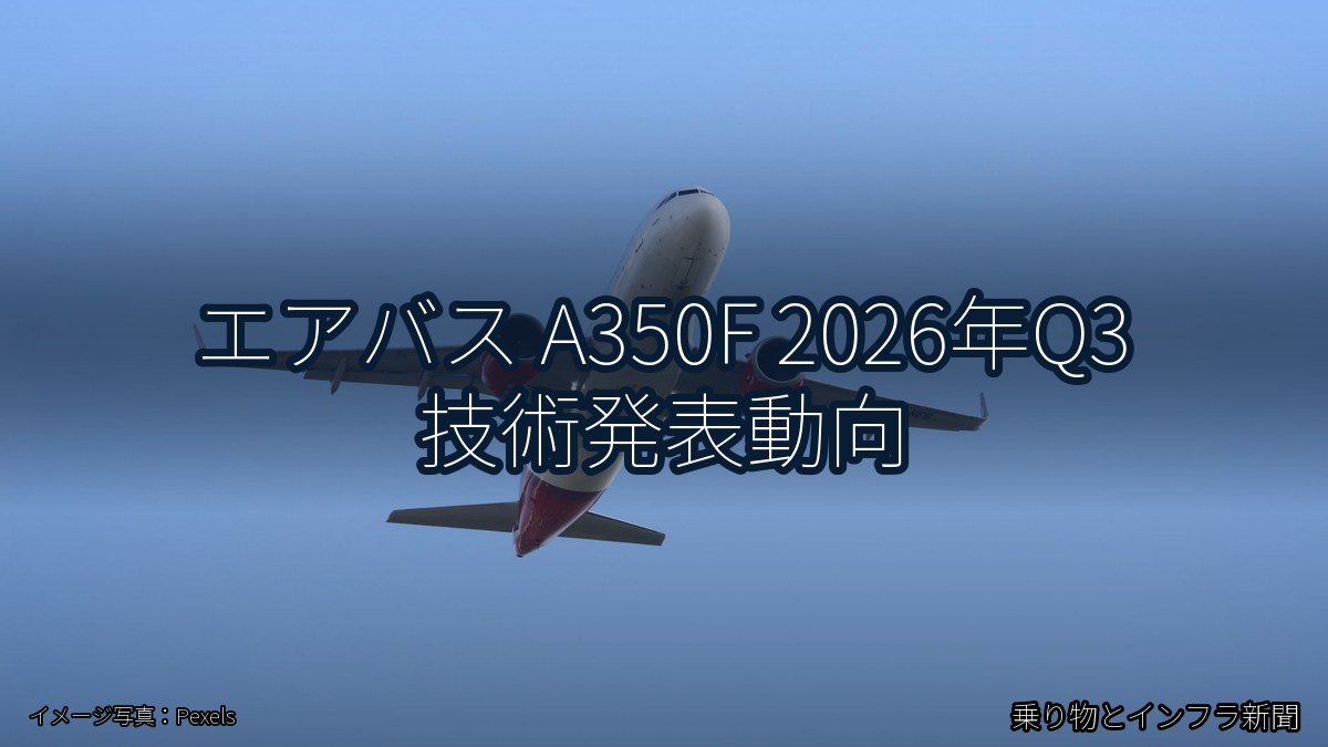 エアバス A350F 2026年Q3 技術発表動向(乗り物とインフラ新聞)