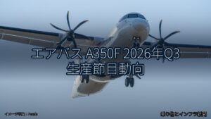 エアバス A350F 2026年Q3 生産節目動向（乗り物とインフラ新聞）