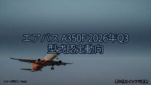 エアバス A350F 2026年Q3 型式認定動向（乗り物とインフラ新聞）