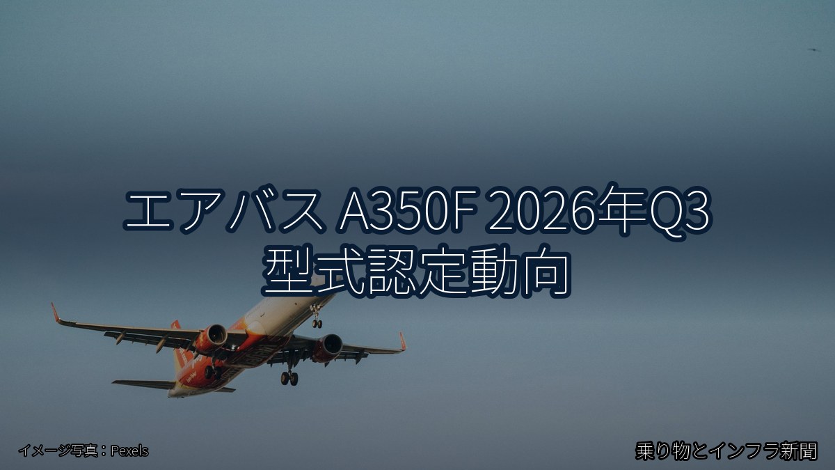 エアバス A350F 2026年Q3 型式認定動向（乗り物とインフラ新聞）