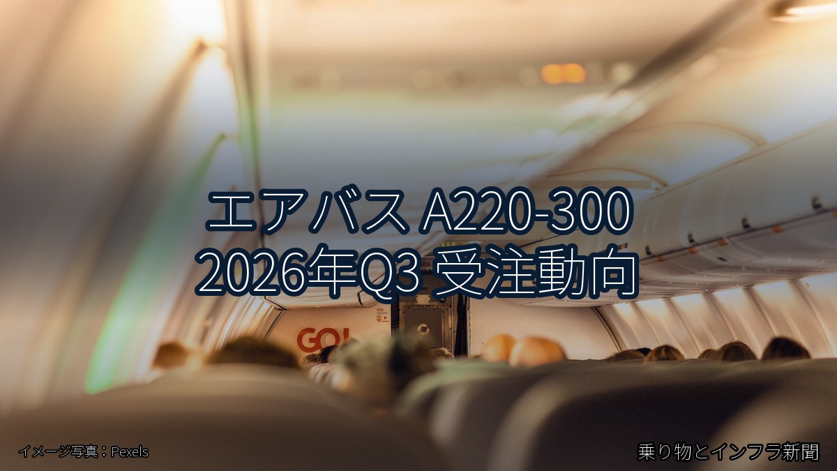 エアバス A220-300 2026年Q3 受注動向（乗り物とインフラ新聞）