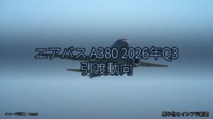 エアバス A380 2026年Q3 引渡動向（乗り物とインフラ新聞）
