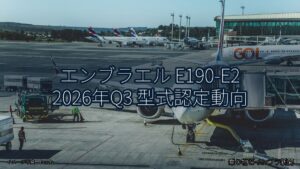 エンブラエル E190-E2 2026年Q3 型式認定動向（乗り物とインフラ新聞）