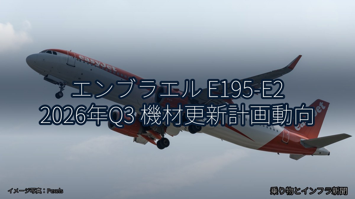 エンブラエル E195-E2 2026年Q3 機材更新計画動向（乗り物とインフラ新聞）
