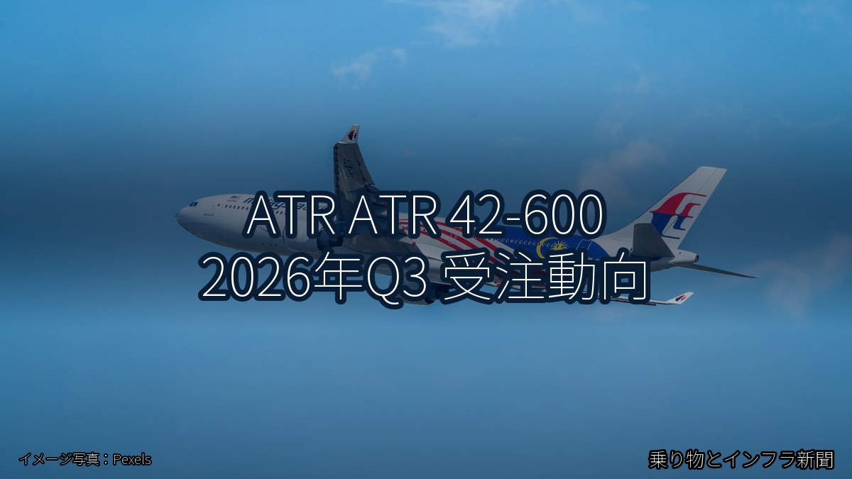 ATR ATR 42-600 2026年Q3 受注動向（乗り物とインフラ新聞）