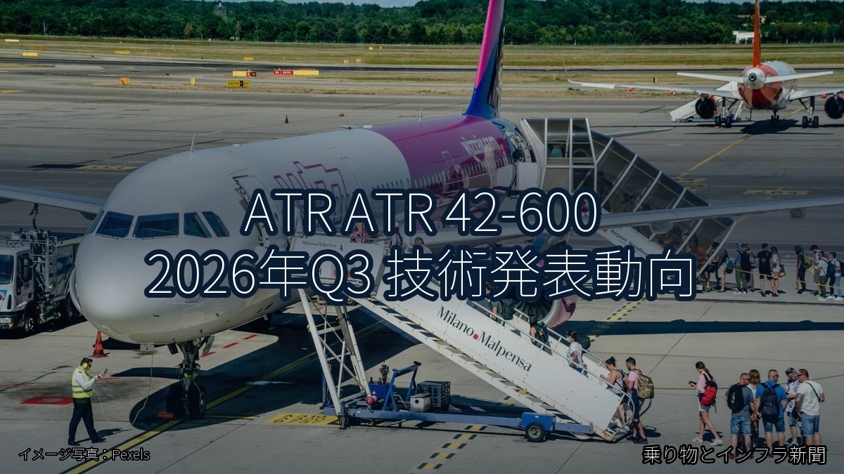 ATR ATR 42-600 2026年Q3 技術発表動向（乗り物とインフラ新聞）