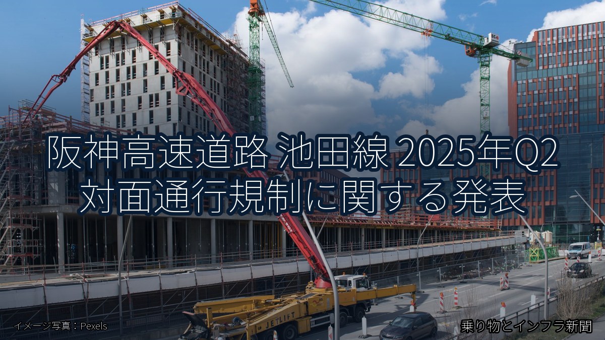 阪神高速道路 池田線 2025年Q2 対面通行規制に関する発表（乗り物とインフラ新聞）