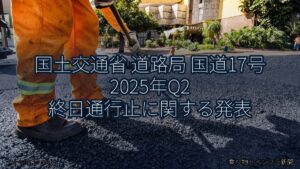 国土交通省 道路局 国道17号 2025年Q2 終日通行止に関する発表（乗り物とインフラ新聞）