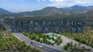 国土交通省 道路局 国道43号 2025年Q2 開通に関する発表（乗り物とインフラ新聞）