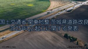 国土交通省 関東地整 茨城県道路改良 2025年Q2 起工に関する発表（乗り物とインフラ新聞）
