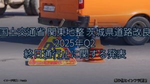 国土交通省 関東地整 茨城県道路改良 2025年Q2 終日通行止に関する発表（乗り物とインフラ新聞）
