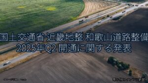 国土交通省 近畿地整 和歌山道路整備 2025年Q2 開通に関する発表（乗り物とインフラ新聞）