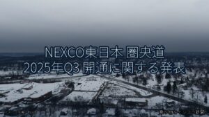 NEXCO東日本 圏央道 2025年Q3 開通に関する発表（乗り物とインフラ新聞）