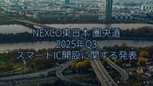 NEXCO東日本 圏央道 2025年Q3 スマートIC開設に関する発表（乗り物とインフラ新聞）