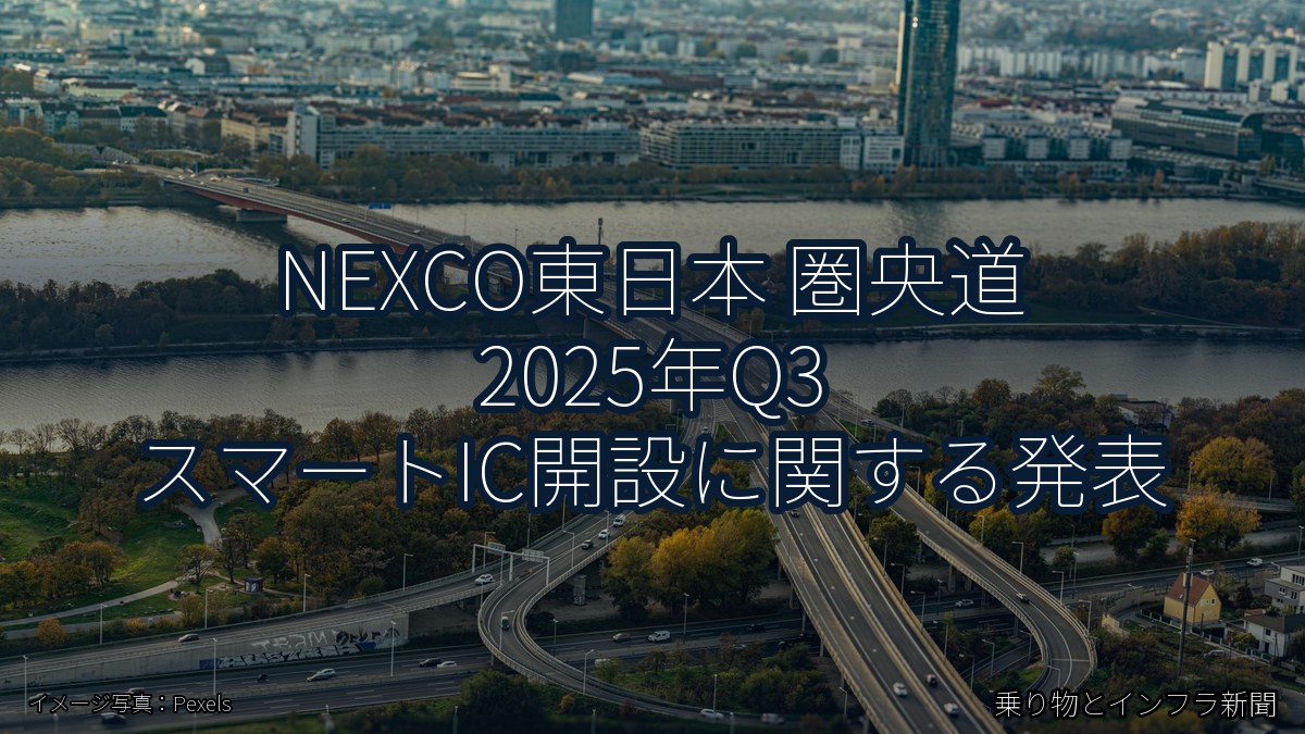 NEXCO東日本 圏央道 2025年Q3 スマートIC開設に関する発表（乗り物とインフラ新聞）