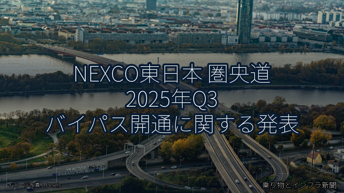 NEXCO東日本 圏央道 2025年Q3 バイパス開通に関する発表（乗り物とインフラ新聞）