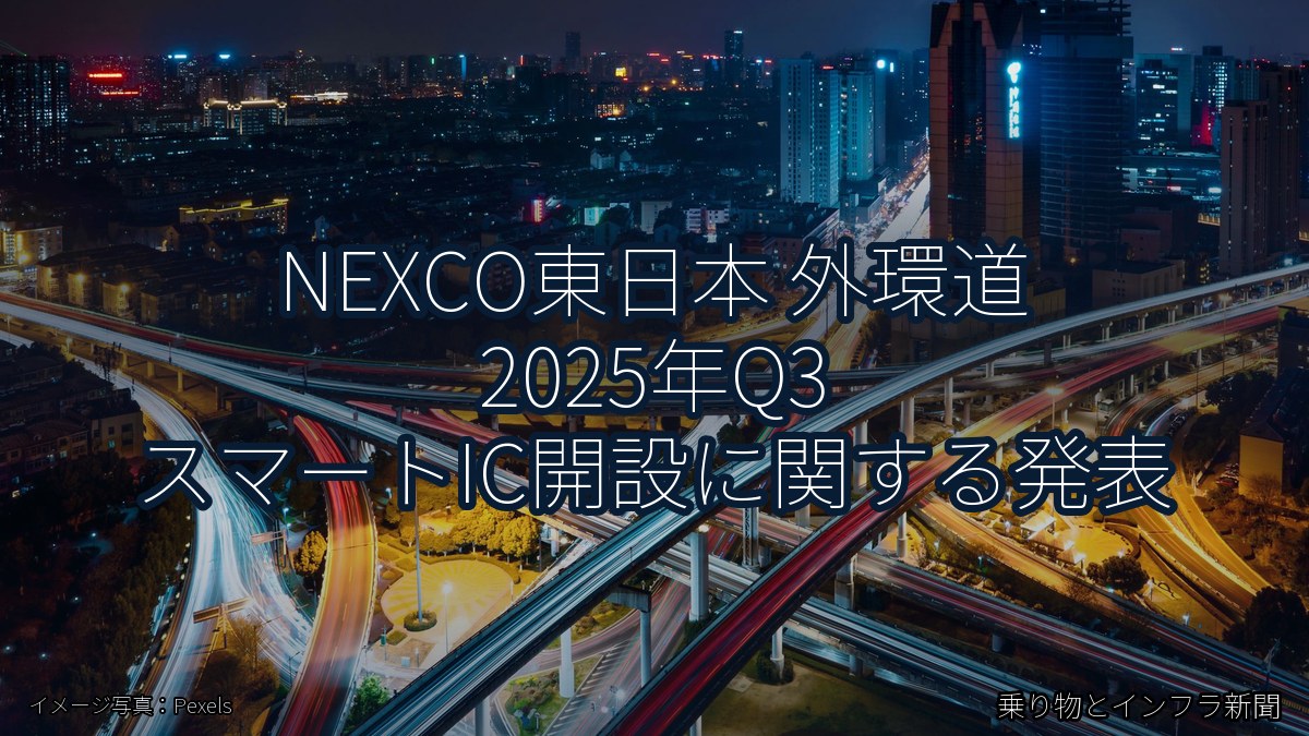 NEXCO東日本 外環道 2025年Q3 スマートIC開設に関する発表（乗り物とインフラ新聞）