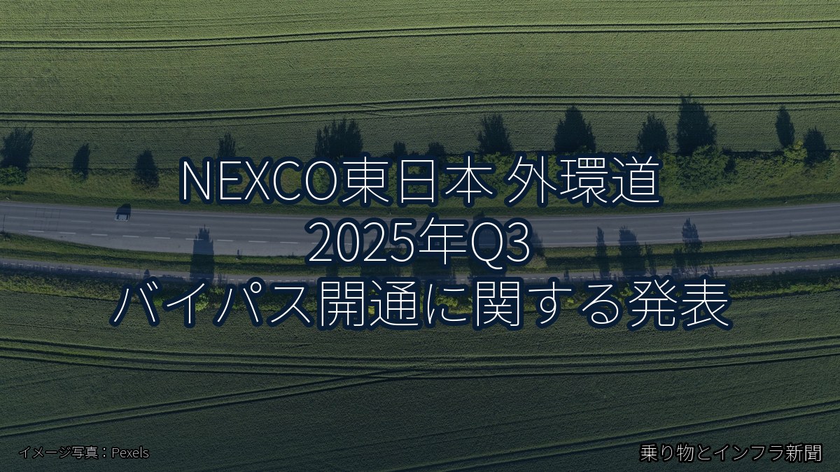 NEXCO東日本 外環道 2025年Q3 バイパス開通に関する発表（乗り物とインフラ新聞）