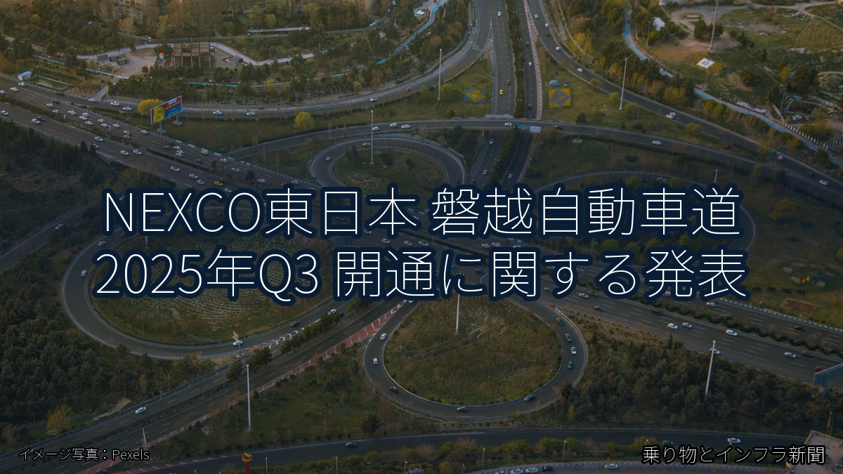 NEXCO東日本 磐越自動車道 2025年Q3 開通に関する発表（乗り物とインフラ新聞）
