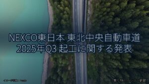 NEXCO東日本 東北中央自動車道 2025年Q3 起工に関する発表（乗り物とインフラ新聞）