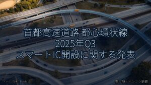首都高速道路 都心環状線 2025年Q3 スマートIC開設に関する発表（乗り物とインフラ新聞）