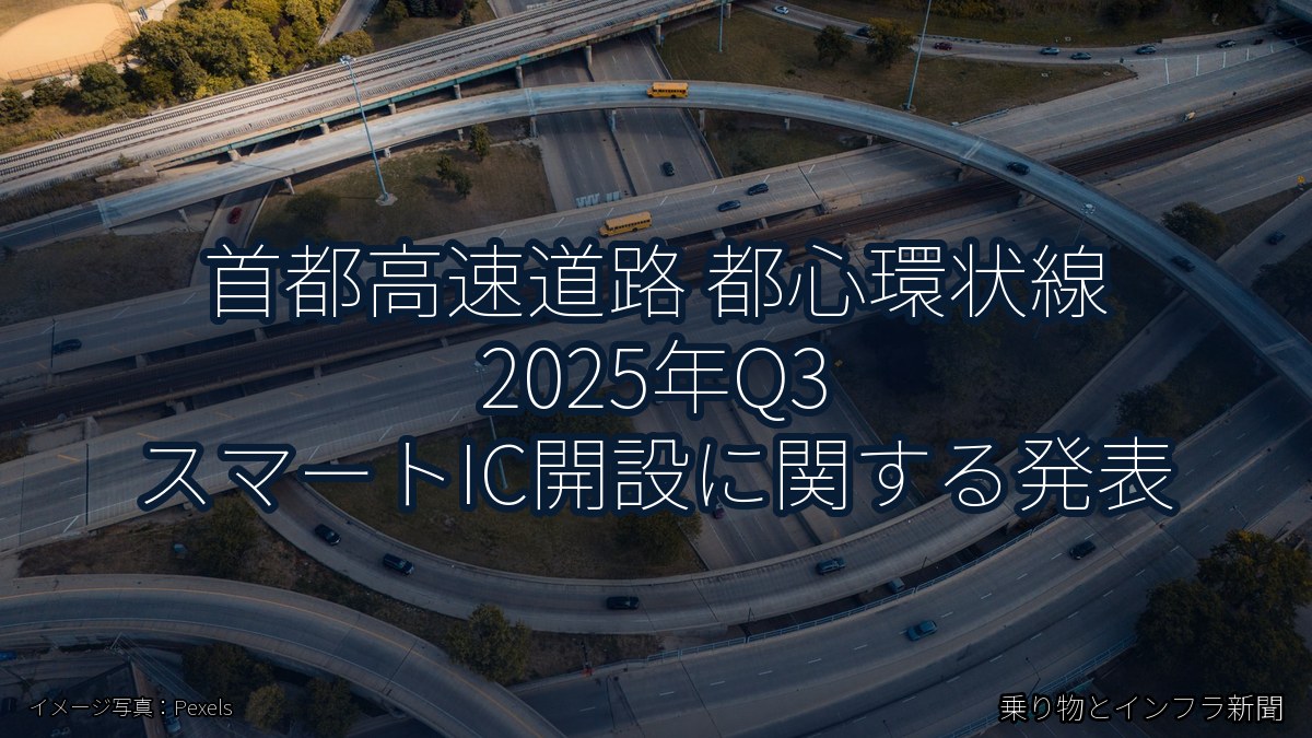首都高速道路 都心環状線 2025年Q3 スマートIC開設に関する発表（乗り物とインフラ新聞）