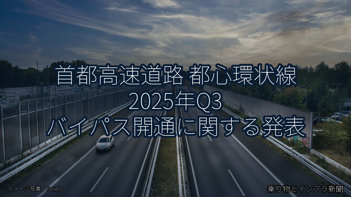 首都高速道路 都心環状線 2025年Q3 バイパス開通に関する発表（乗り物とインフラ新聞）