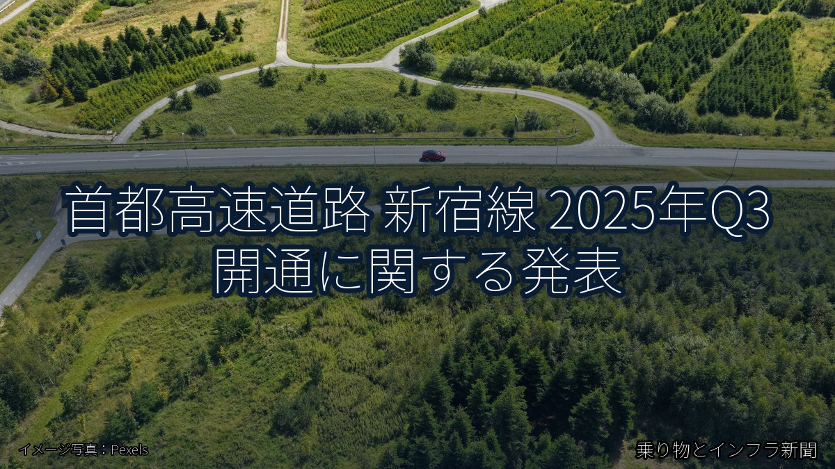 首都高速道路 新宿線 2025年Q3 開通に関する発表（乗り物とインフラ新聞）