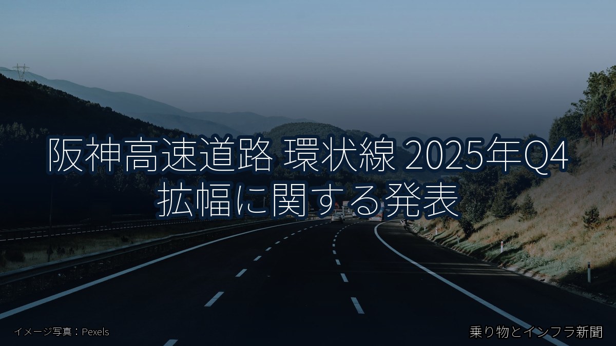 阪神高速道路 環状線 2025年Q4 拡幅に関する発表（乗り物とインフラ新聞）