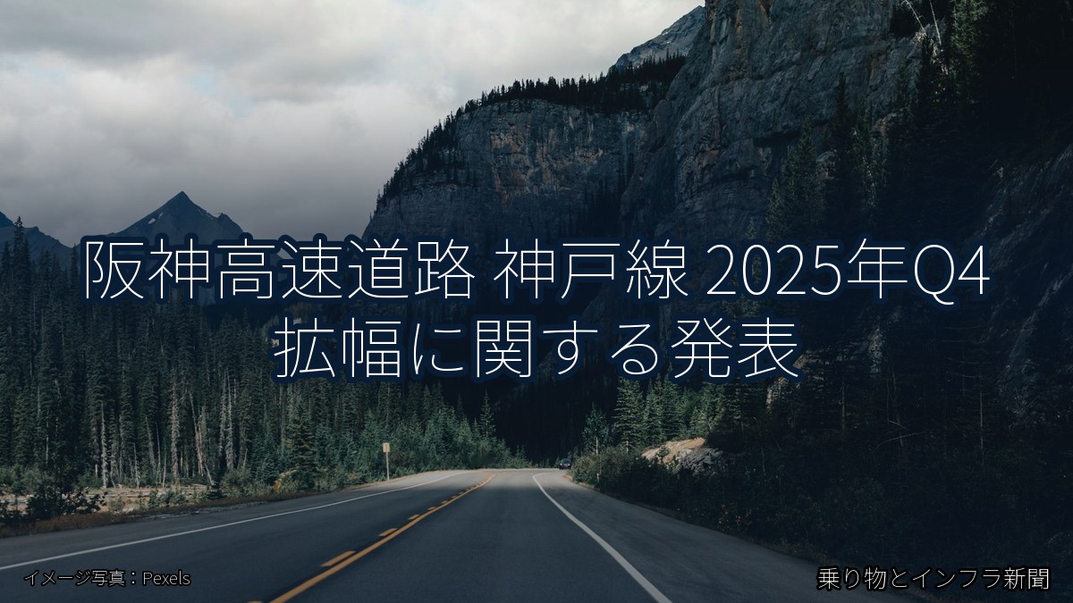 阪神高速道路 神戸線 2025年Q4 拡幅に関する発表（乗り物とインフラ新聞）